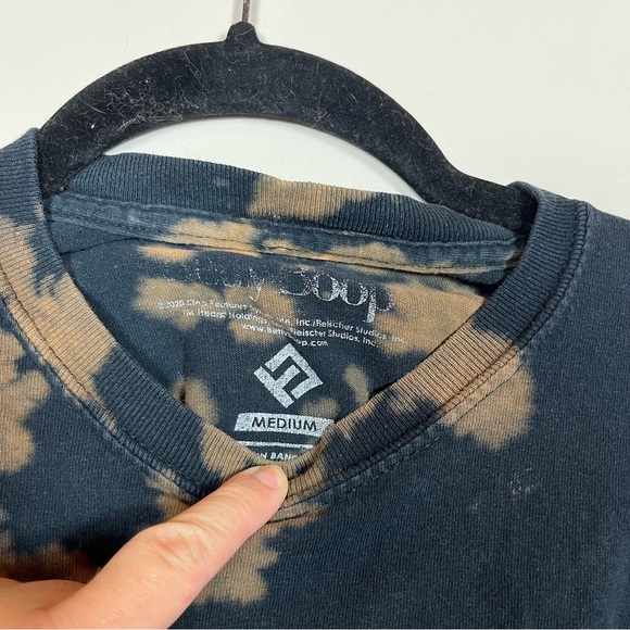 Betty Boop Motorcycle Biker Tshirt Medium Grunge Punk Distressed Black - Picture 3 of 4